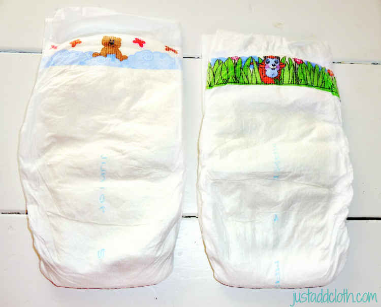 bambo nature diapers size four and five