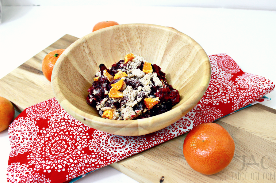 Clementine cranberry crumble 1