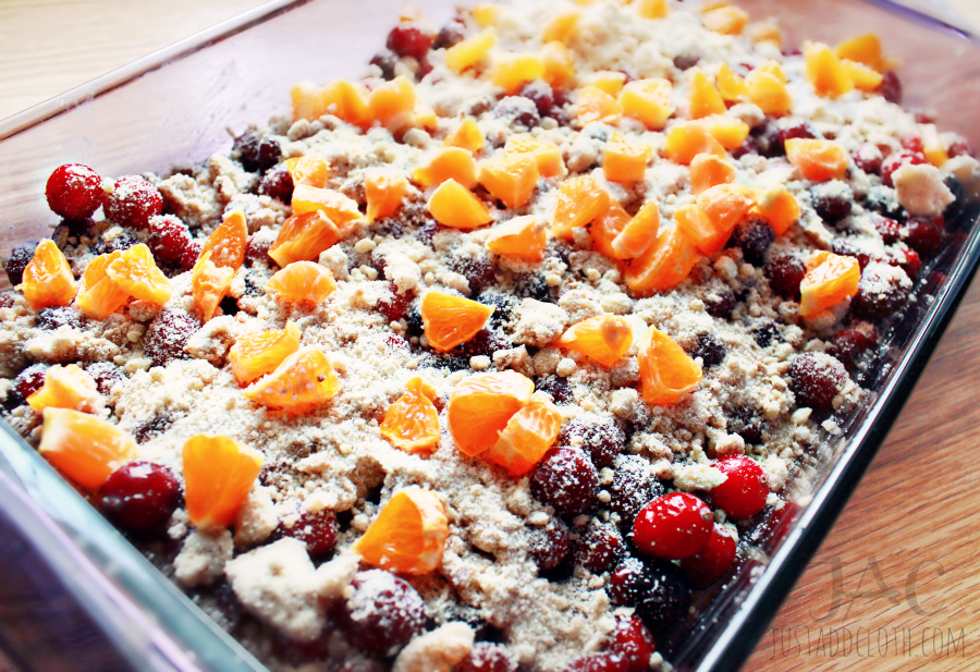 Clementine cranberry crumble 3