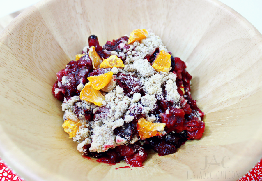 Clementine cranberry crumble 4