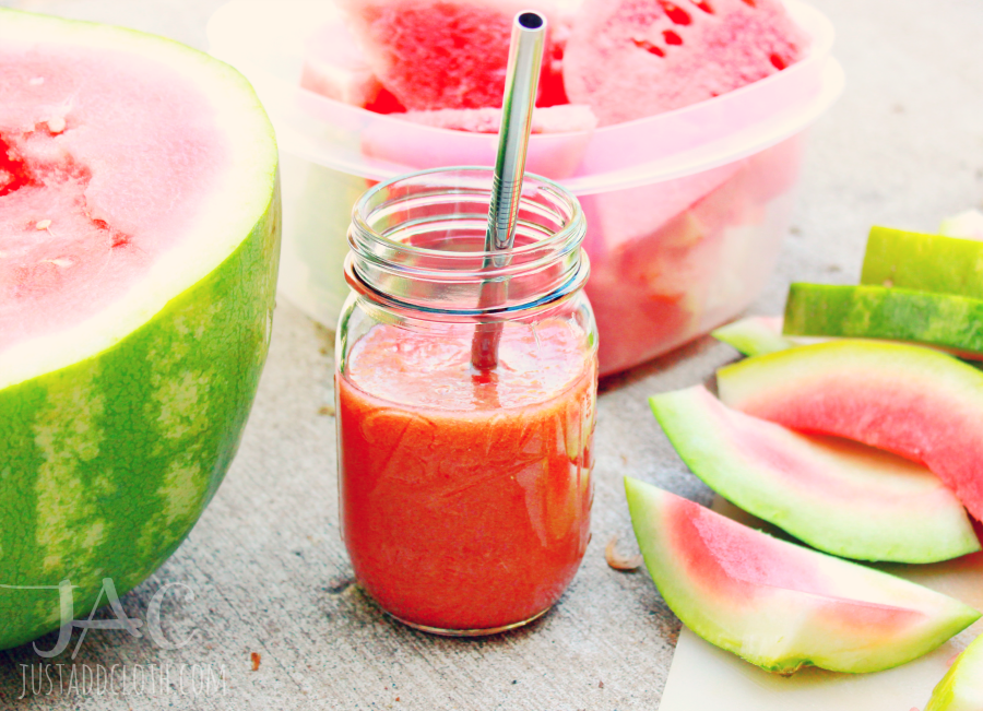 rhubarb watermelon smoothie