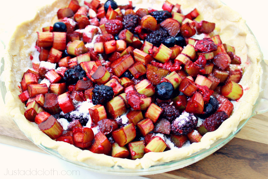 Rhubarb & Mixed Berry Pie {Gluten Free} 3