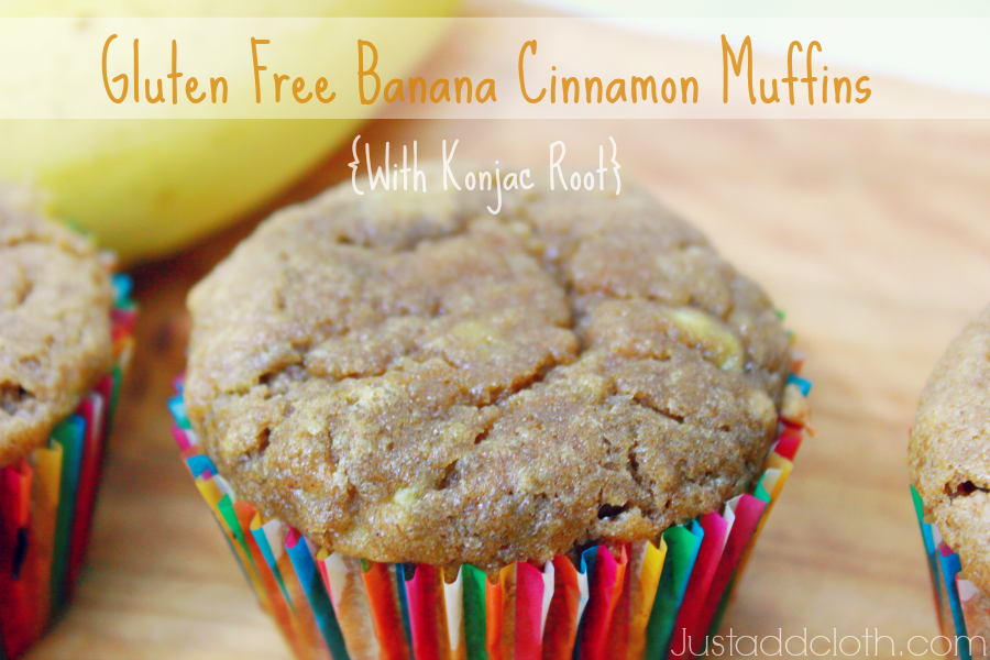 Gluten Free Banana Cinnamon Muffins {With Konjac Root} 4