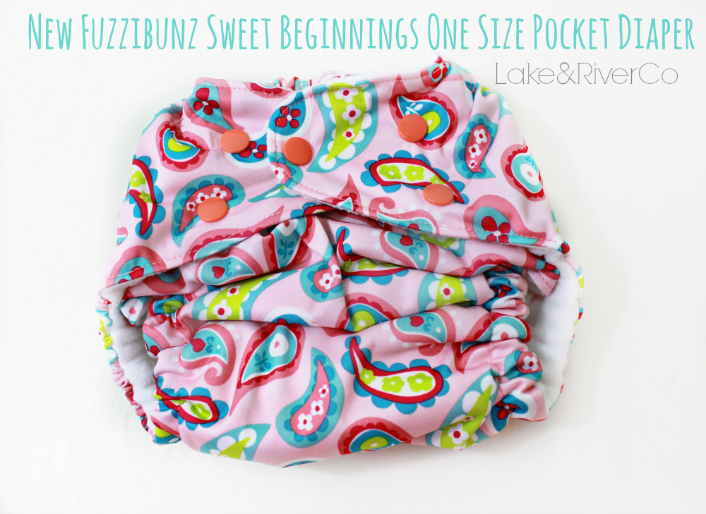 New Fuzzibunz Sweet Beginnings One Size Pocket Diaper 2