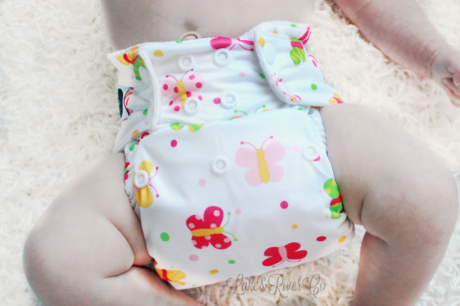Imagine butterfly cloth diaper