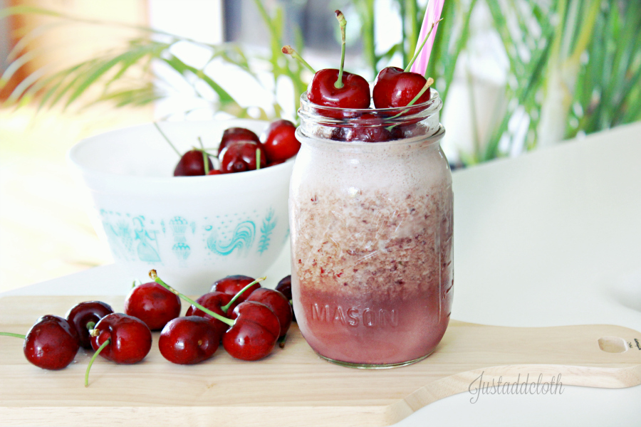 cherry pear protein smoothie