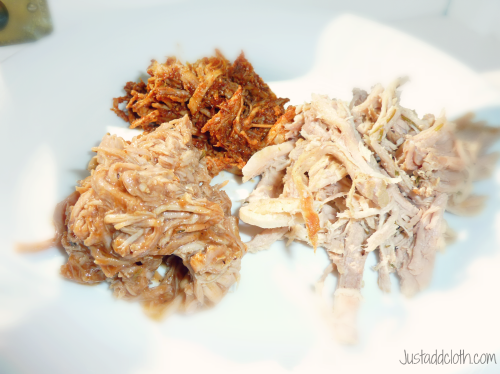 easy seasoned pulled pork three ways