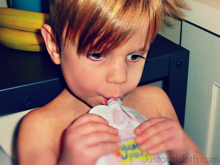 convenient snacking with reusable pouches