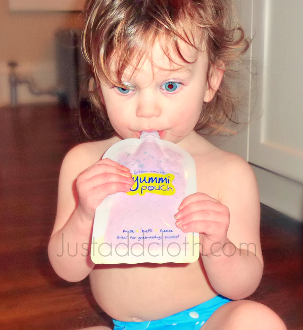 convenient snacking with reusable pouches