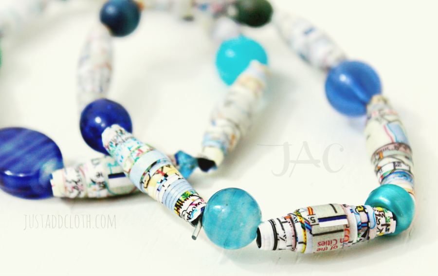 Recycled Book Bead Jewelry
