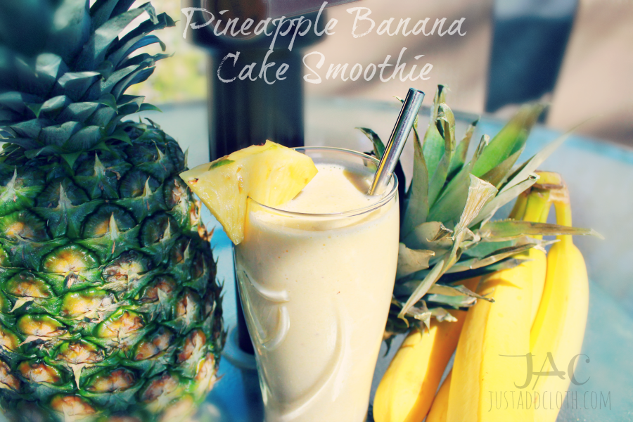 Pineapple Banana Cake Smoothie