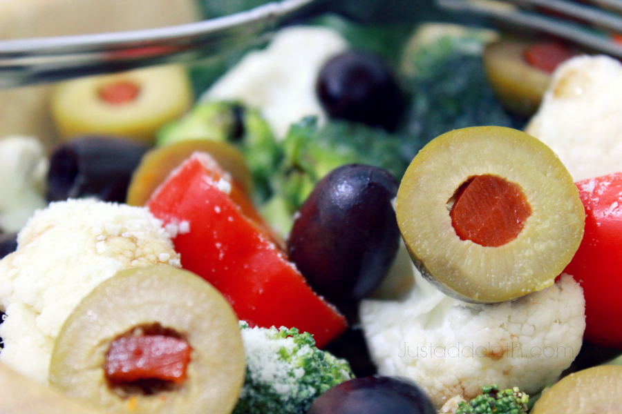 Our Holiday Tradition Greek Salad with A Bounty of Olives 2