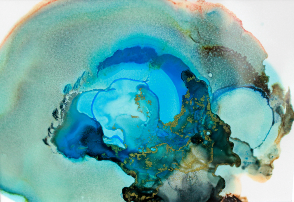 water abstract painting