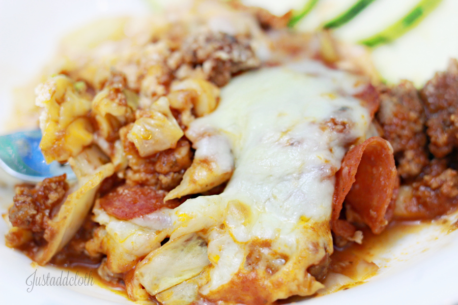 Low Carb Gluten Free Pizza Cabbage Bake 3