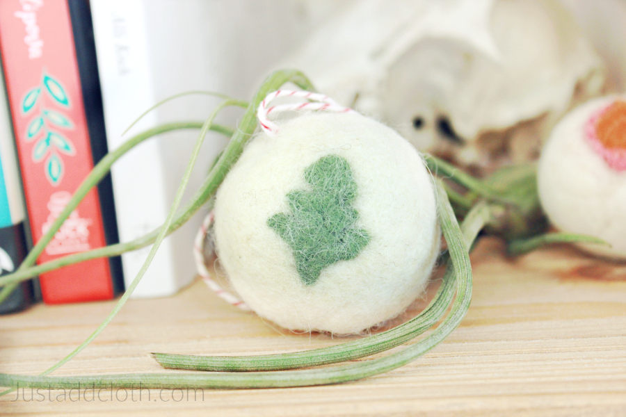 DIY Felted Wool ball Ornaments
