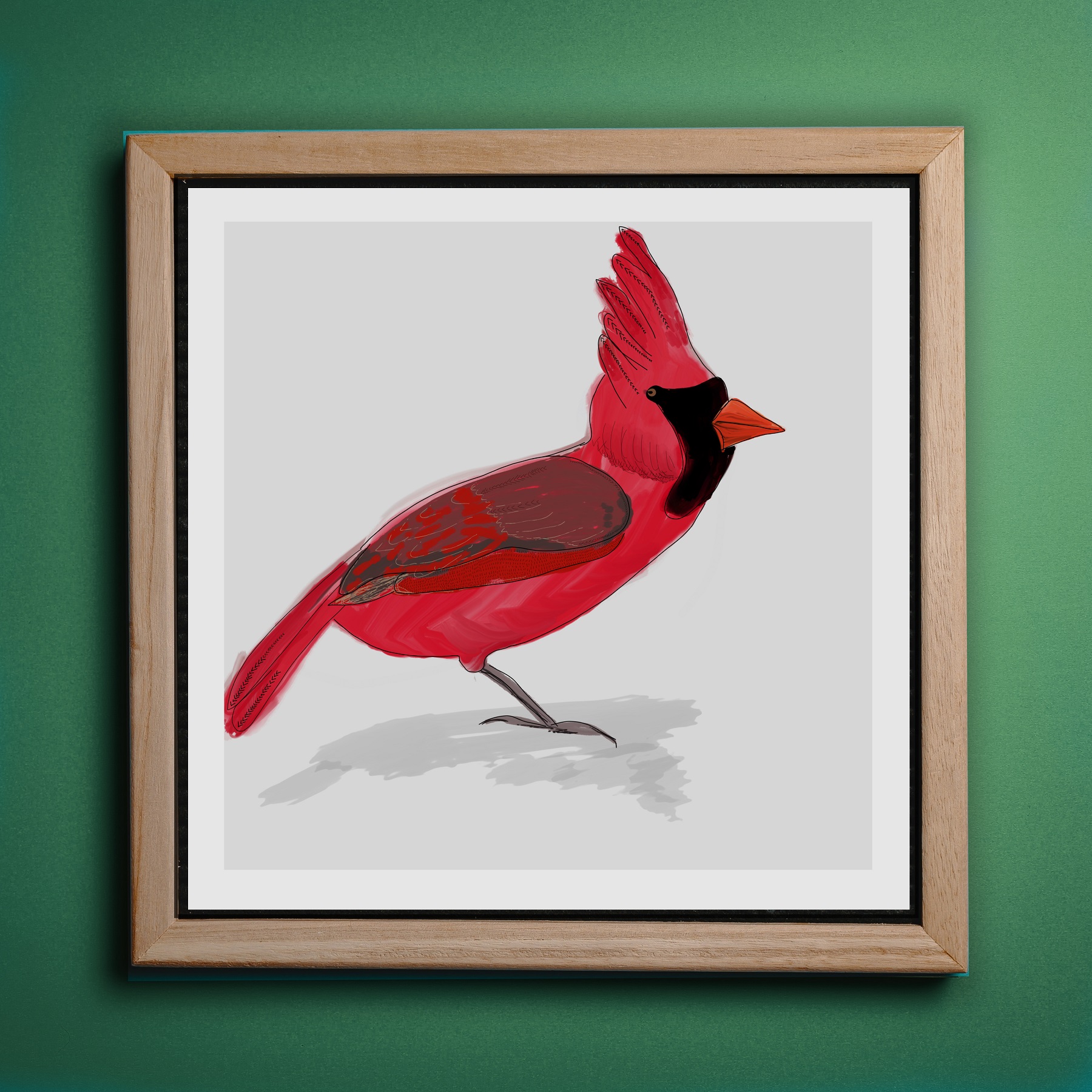 cardinal bird art