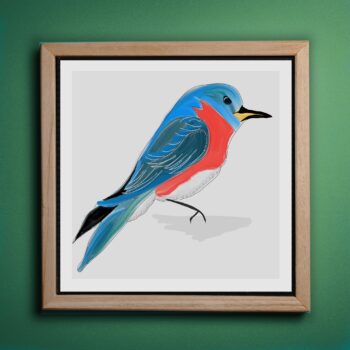 bluebird painting