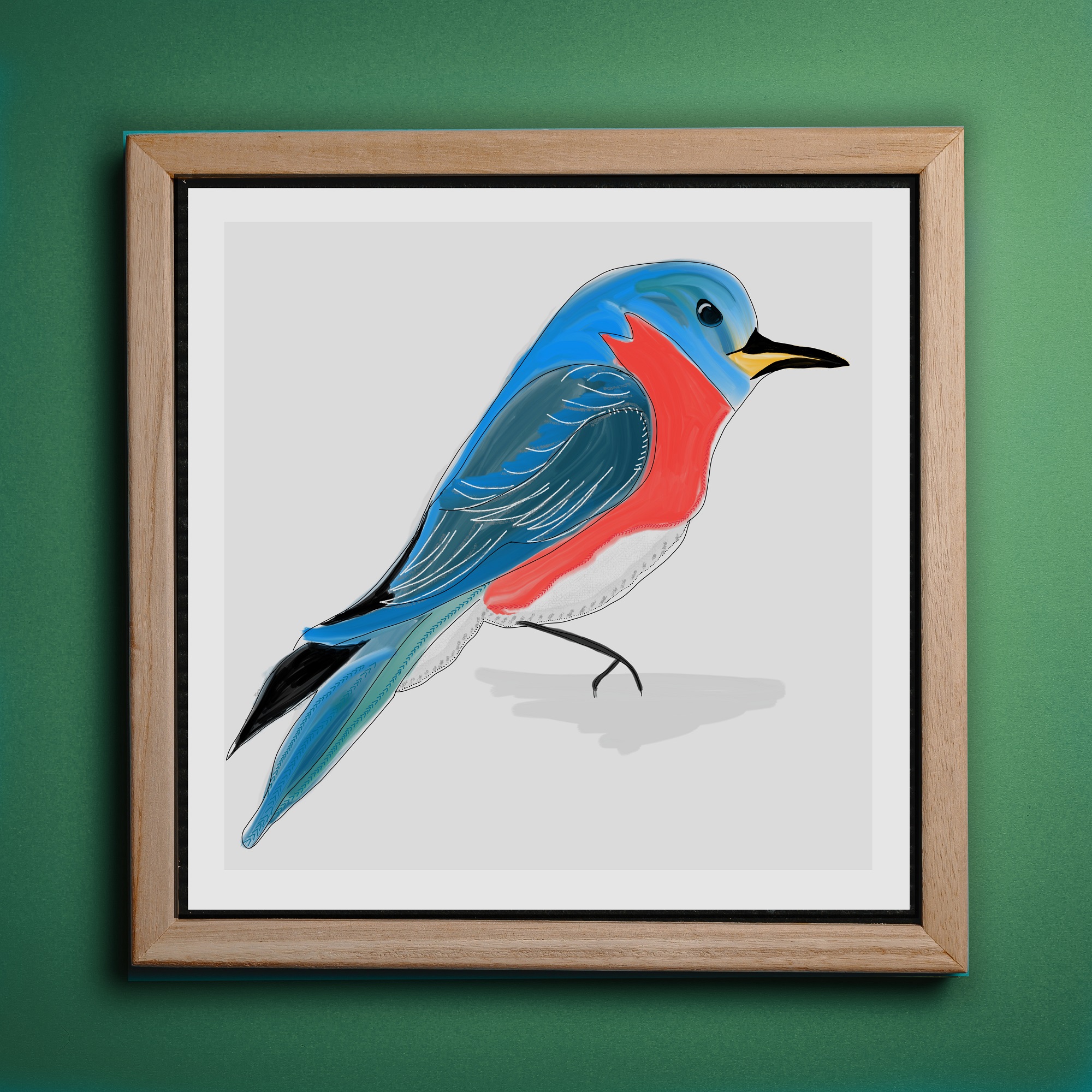 bluebird painting