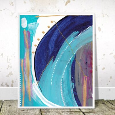 blue abstract art