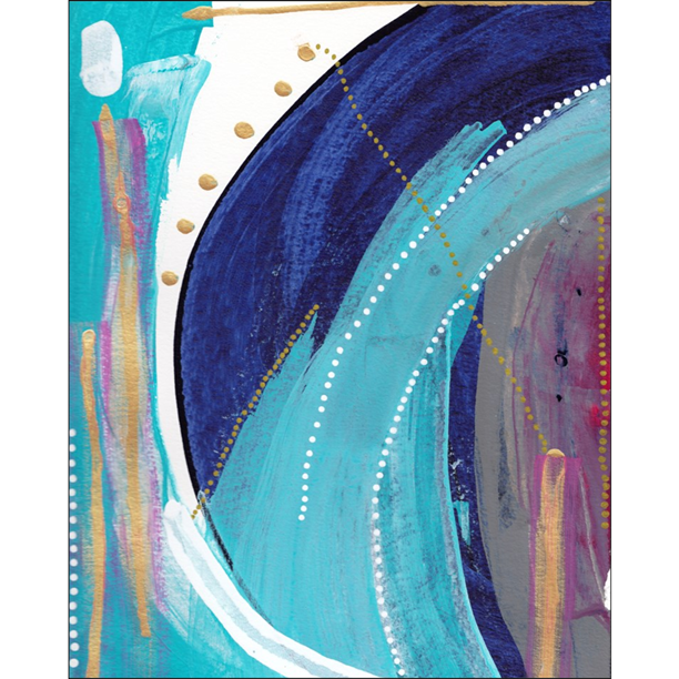 turquoise abstract painting